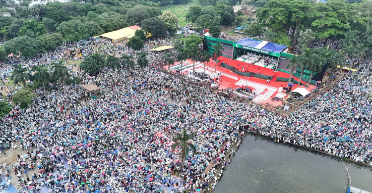 জাতীয় সমাবেশ সোহরাওয়ার্দীতে কানায় কানায় পূর্ণ  জামায়াতের নেতাকর্মীতে