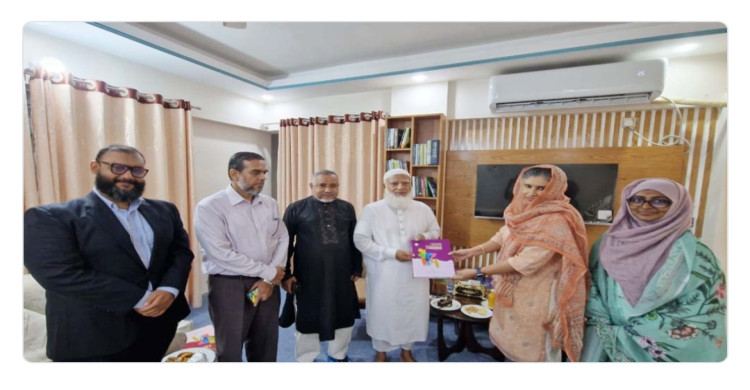 জামায়াত আমিরের সঙ্গে জাতিসংঘ মানবাধিকার উপদেষ্টা হুমা খানের  সাক্ষাৎ
