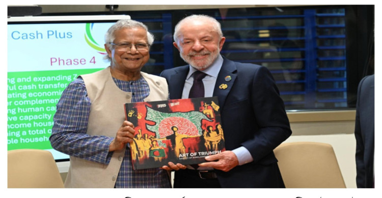 ব্রাজিলের প্রেসিডেন্ট লুইজ ইনাসিও  বাংলাদেশ সফরে আসার আগ্রহ দেখিয়েছেন।