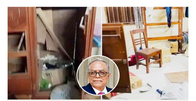 রায়ের পর আনন্দ মিছিল, সাবেক রাষ্ট্রপতি হামিদের বাড়িতে হামলা