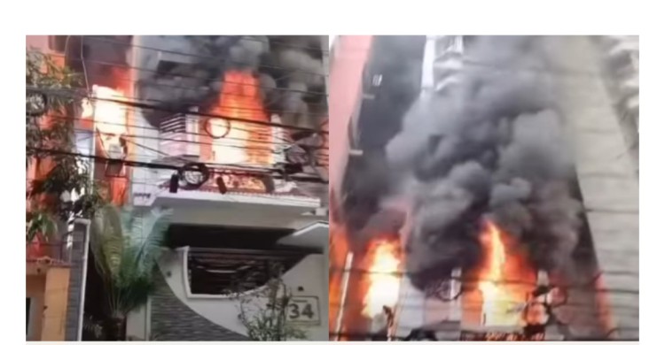 উত্তরায় বাসায় ভয়াবহ আগুন, প্রাণ গেল ৬ জনের