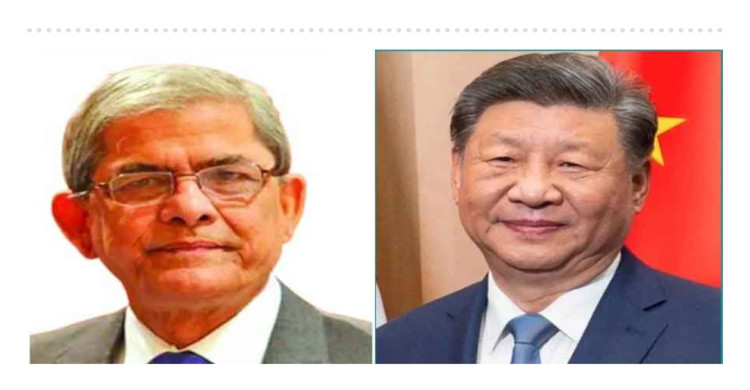 রাষ্ট্রপতি মির্জা ফখরুলকে শি জিনপিংয়ের অভিনন্দন