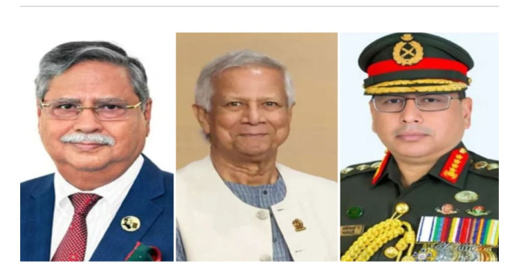 রাষ্ট্রপতি ও প্রধান উপদেষ্টার সাথে সেনাপ্রধানের সৌজন্য সাক্ষাৎ
