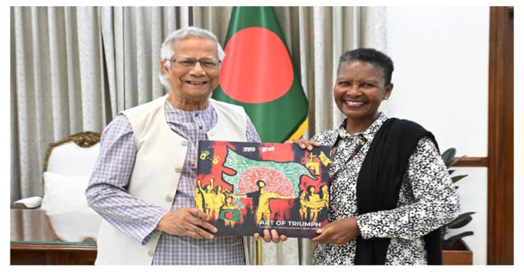 প্রধান উপদেষ্টার সঙ্গে আন্তর্জাতিক মানবাধিকার সংস্থা এফআইডিএইচের সভাপতির বৈঠক