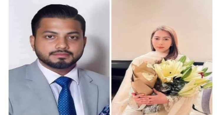 ইশরাক হোসেনের আংটি পরলেন ব্যারিস্টার নুসরাত খান
