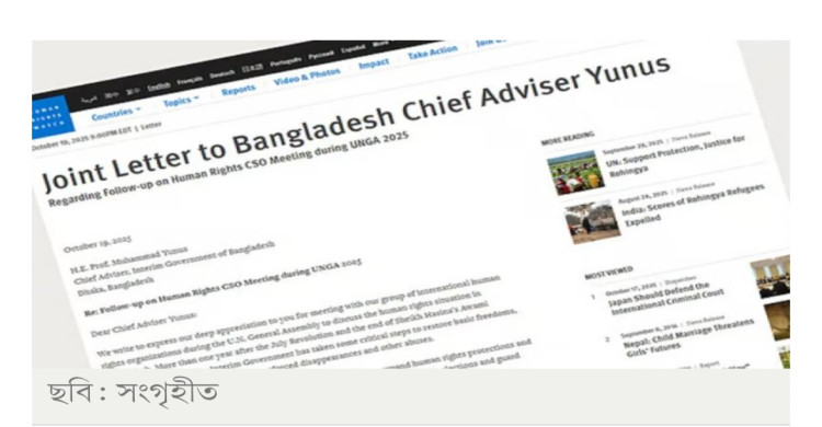 প্রধান উপদেষ্টাকে পাঠানো ছয় মানবাধিকার সংগঠনের চিঠিতে যা আছে