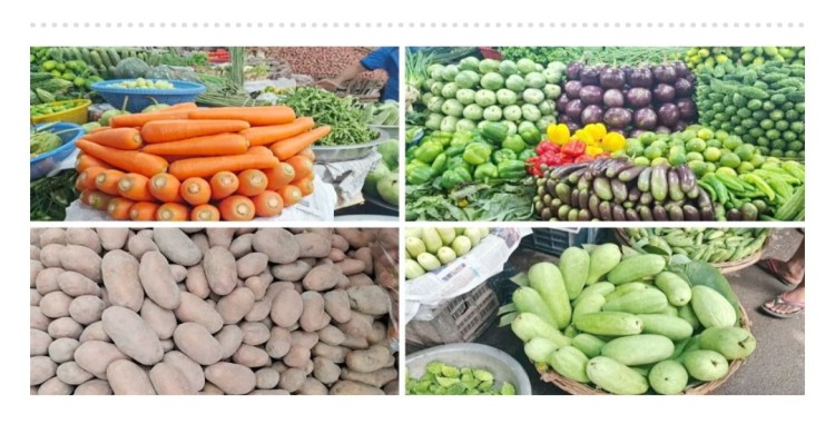 টানা বৃষ্টিতে বেড়েছে অধিকাংশ সবজির দাম