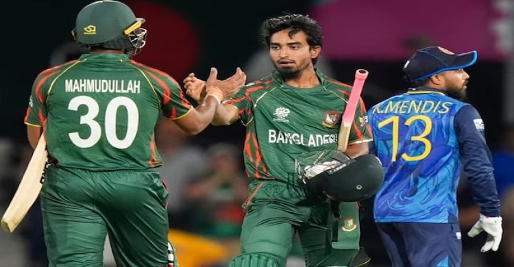 মুস্তাফিজ-রিশাদের বোলিং নৈপুন্যে শ্রীলংকাকে হারিয়ে বিশ্বকাপ শুরু বাংলাদেশের