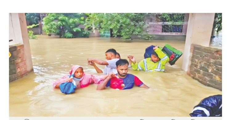 অব্যাহত থাকবে বৃষ্টি, ফেনীতে শতাধিক গ্রাম প্লাবিত, পানিবন্দি লাখো মানুষ