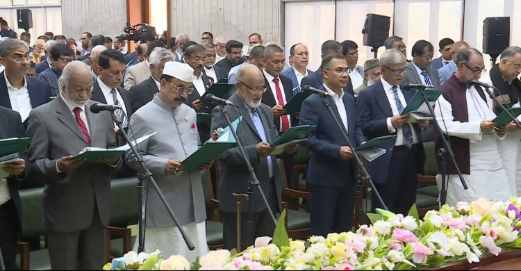 বিএনপির নবনির্বাচিত সংসদ সদস্যরা শপথ নিলেন