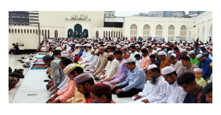 বায়তুল মোকাররমে লাখো মুসল্লির ঈদ জামাত
