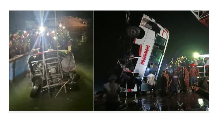 দৌলতদিয়া ঘাটে বাসডুবি, নিহতের সংখ্যা বেড়ে ২৫